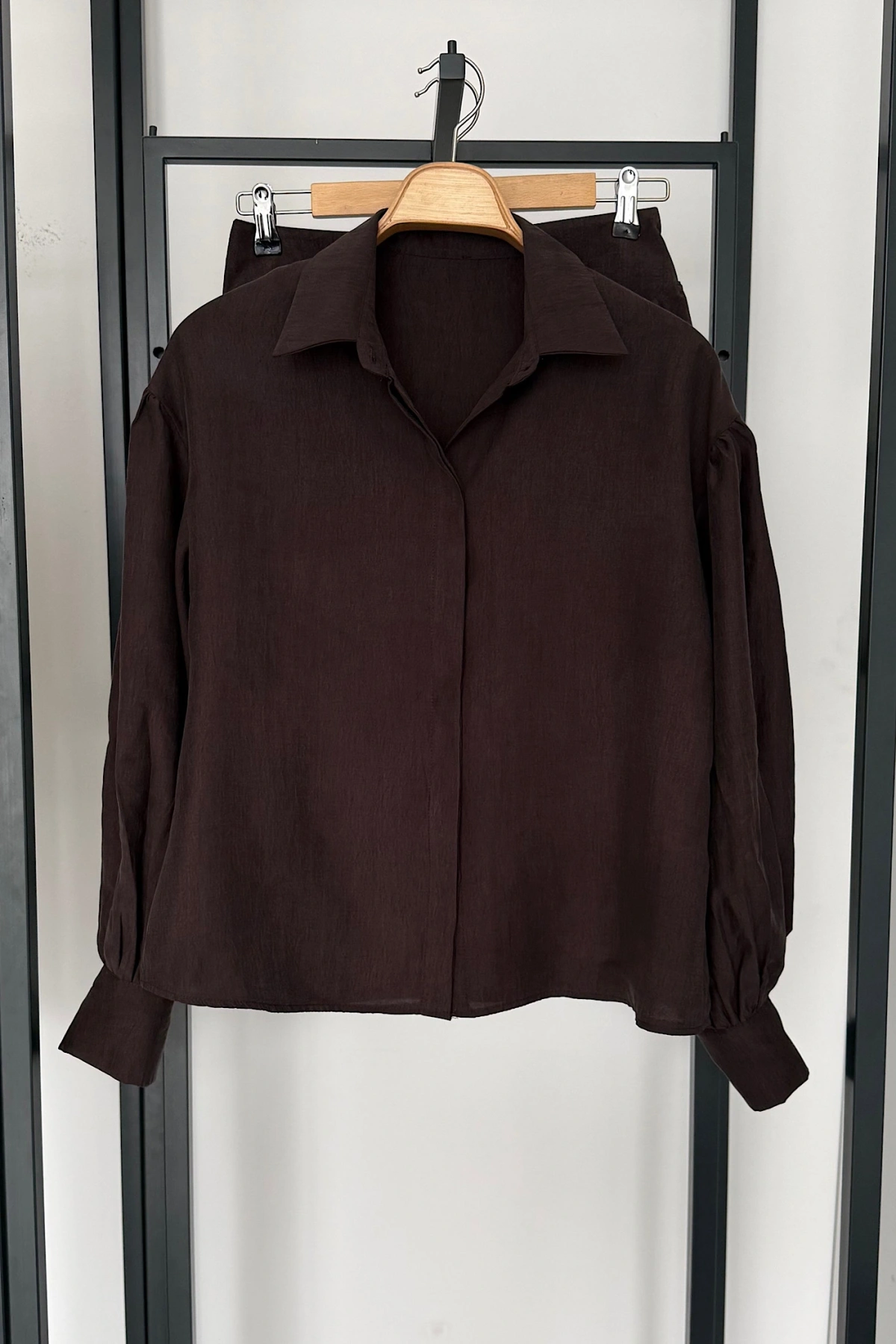 Korse Belli Etekli Takım Kahverengi