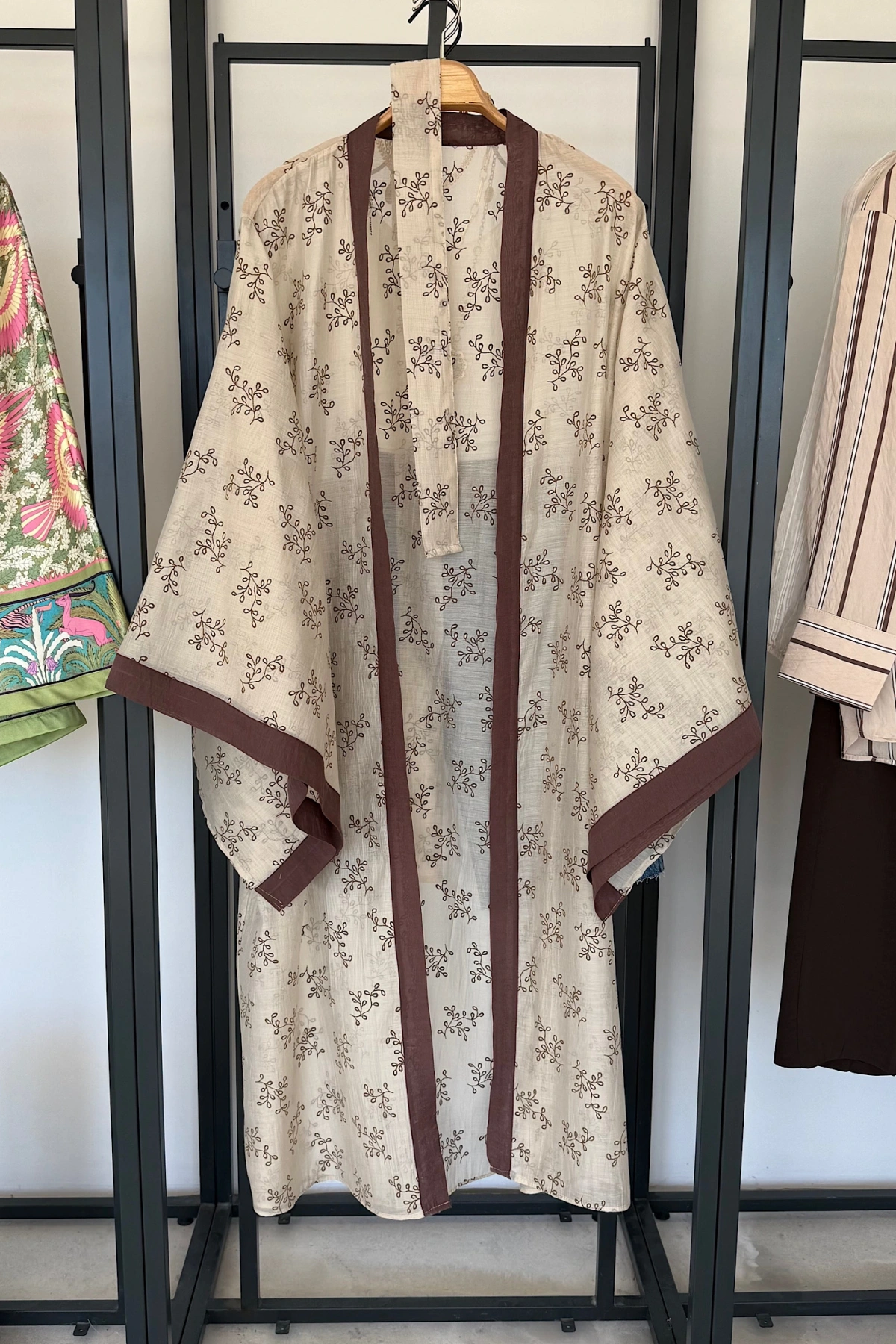 Nakış İşlemeli Kimono Taş