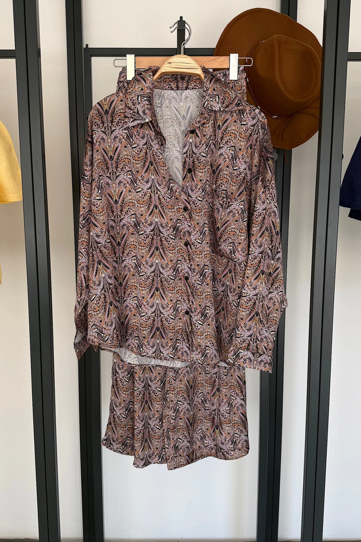 Oversize Saten Takım