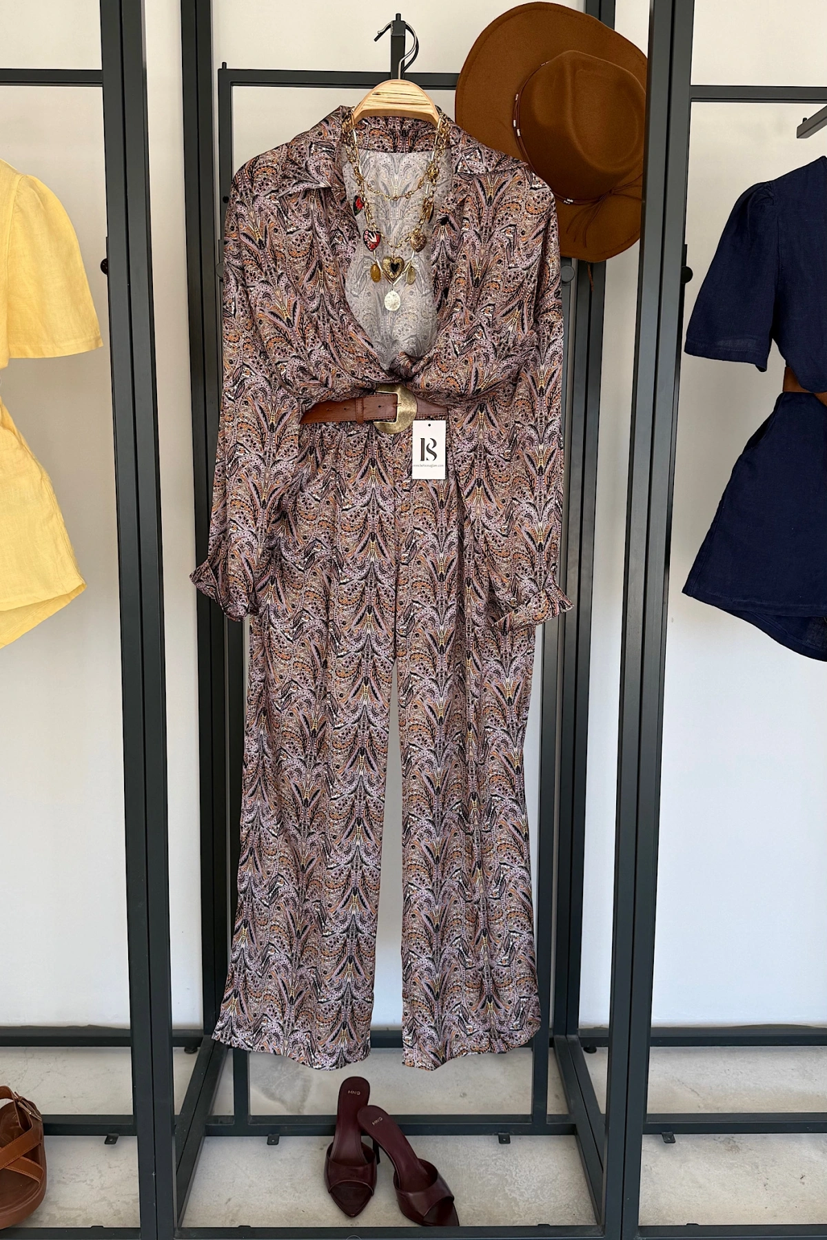Oversize Saten Takım