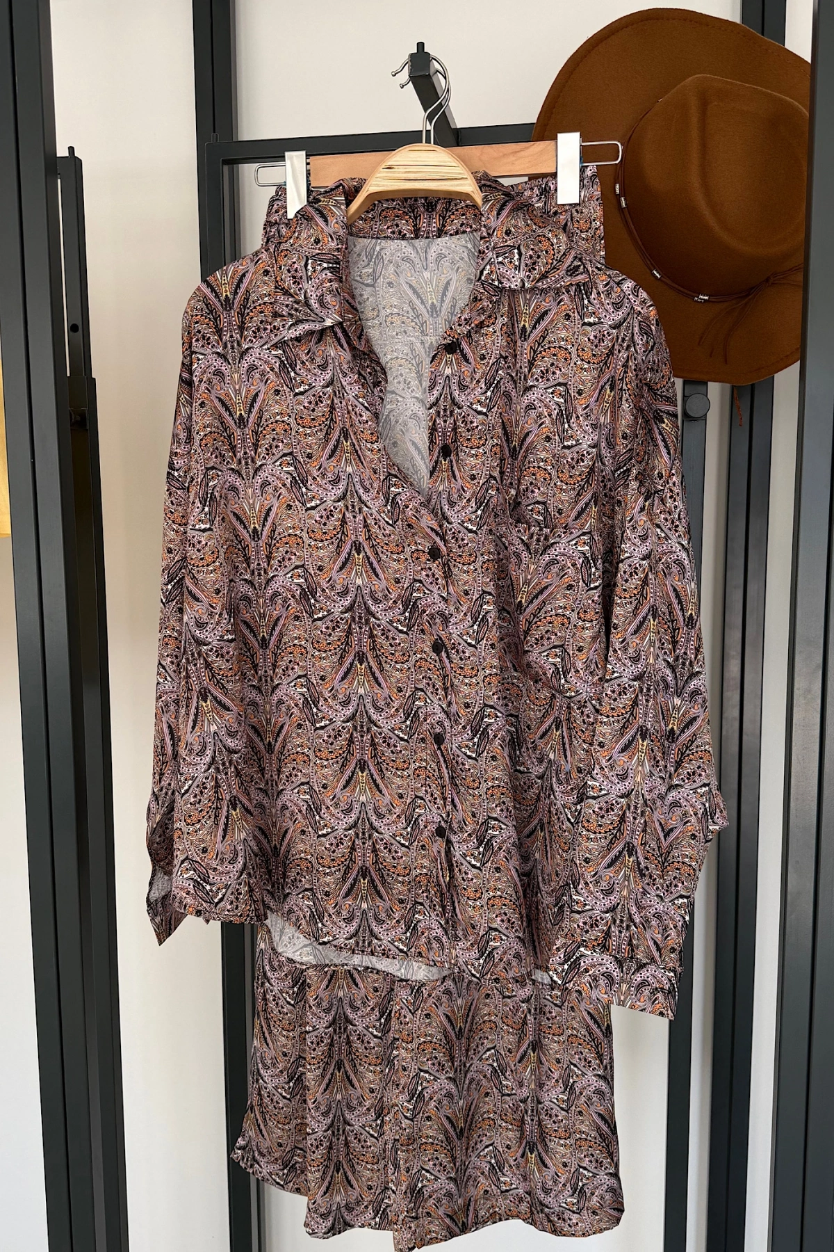 Oversize Saten Takım
