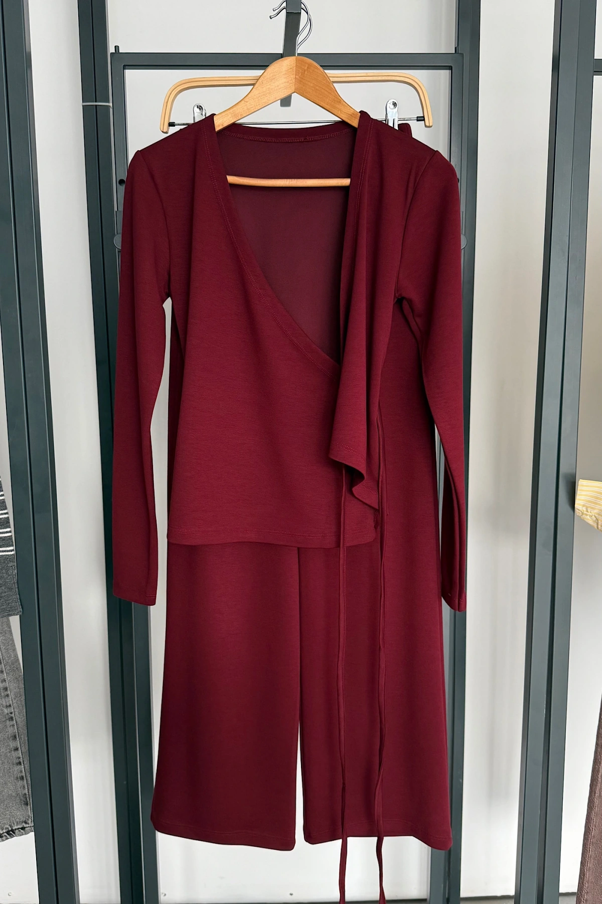 Oysh Kruvaze Takım Bordo