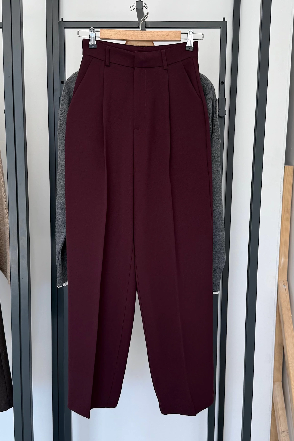 Pensli Pantolon Bordo