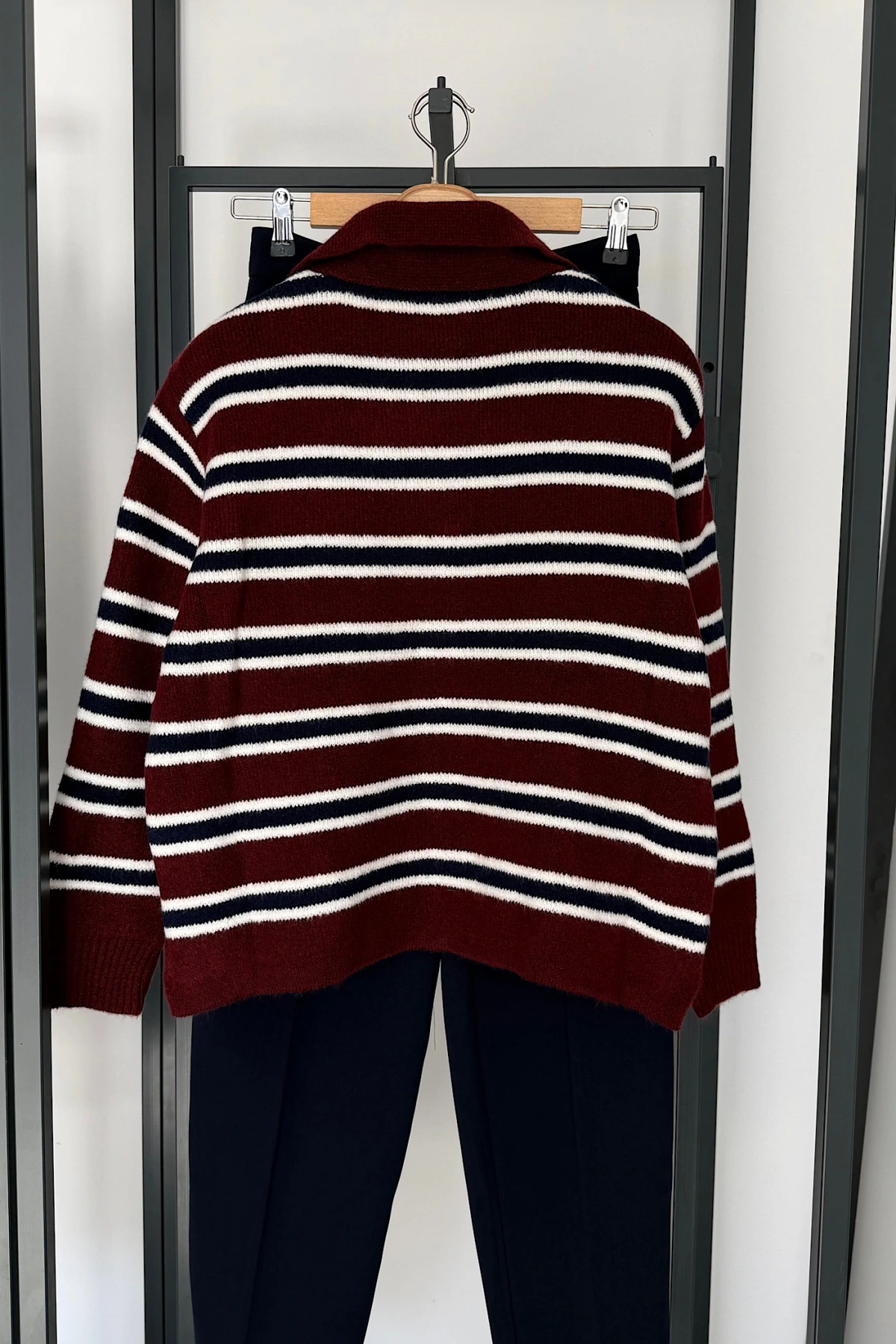 Polo Yaka Kazak Bordo