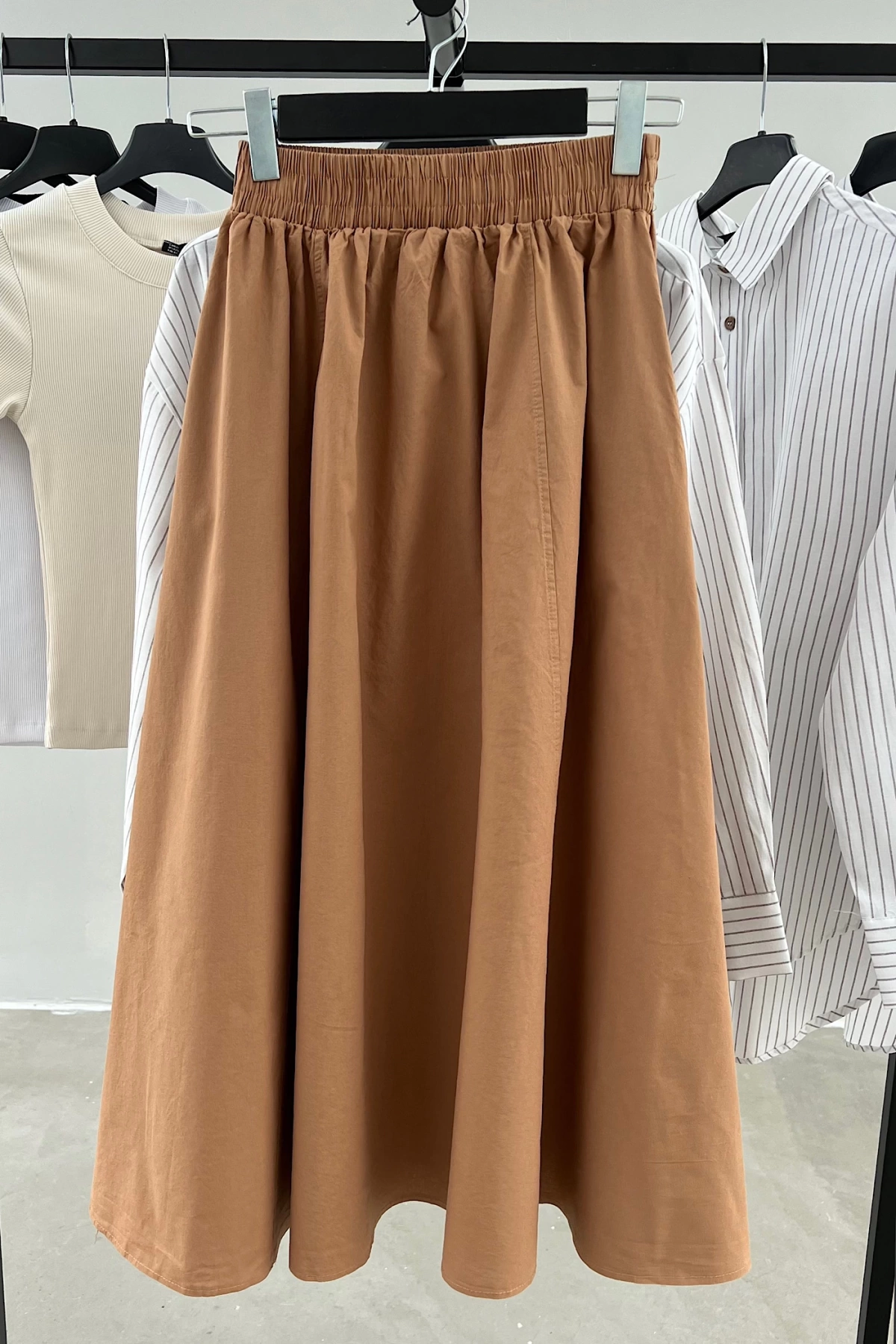 Poplin Pocket Skirt