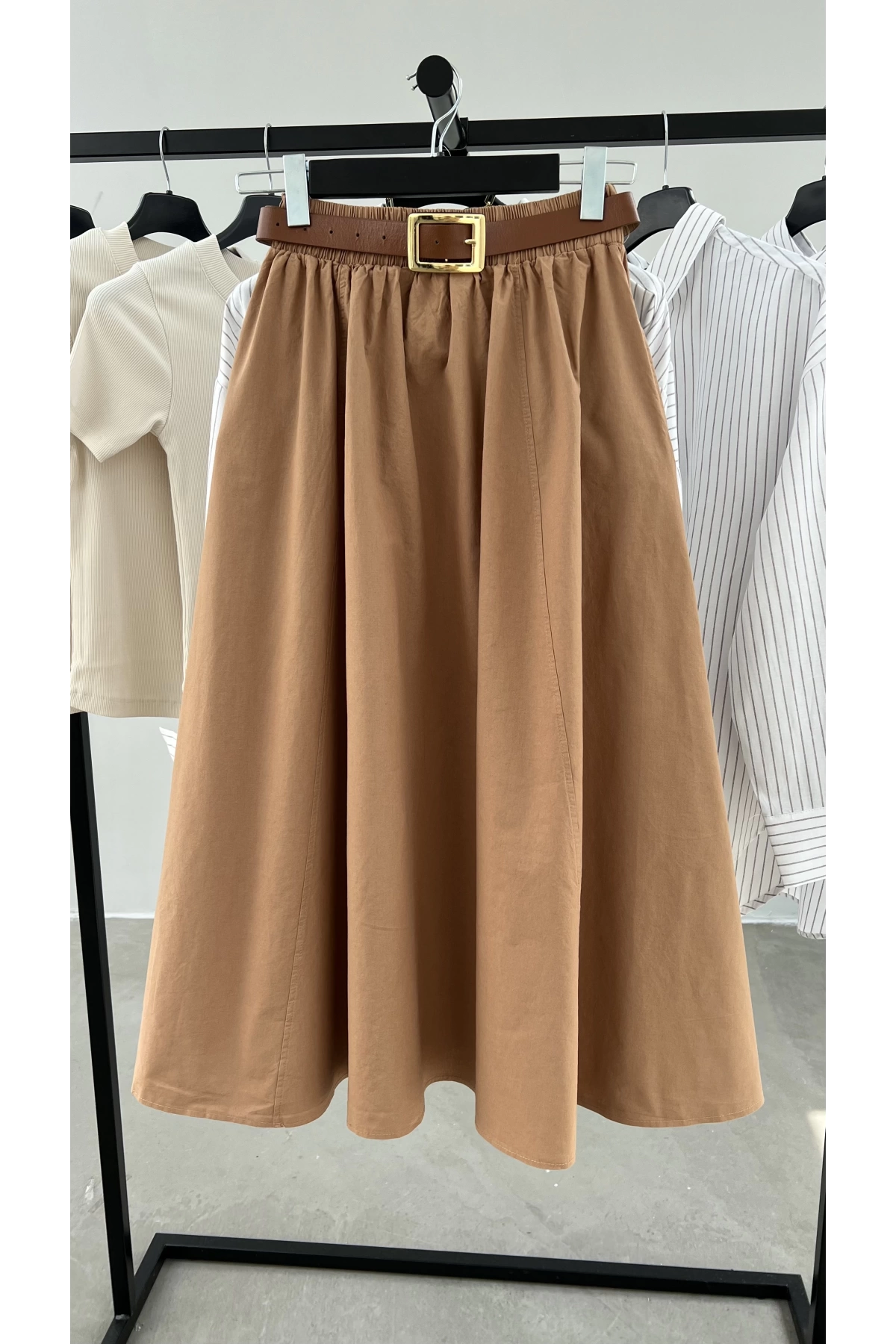 Poplin Pocket Skirt