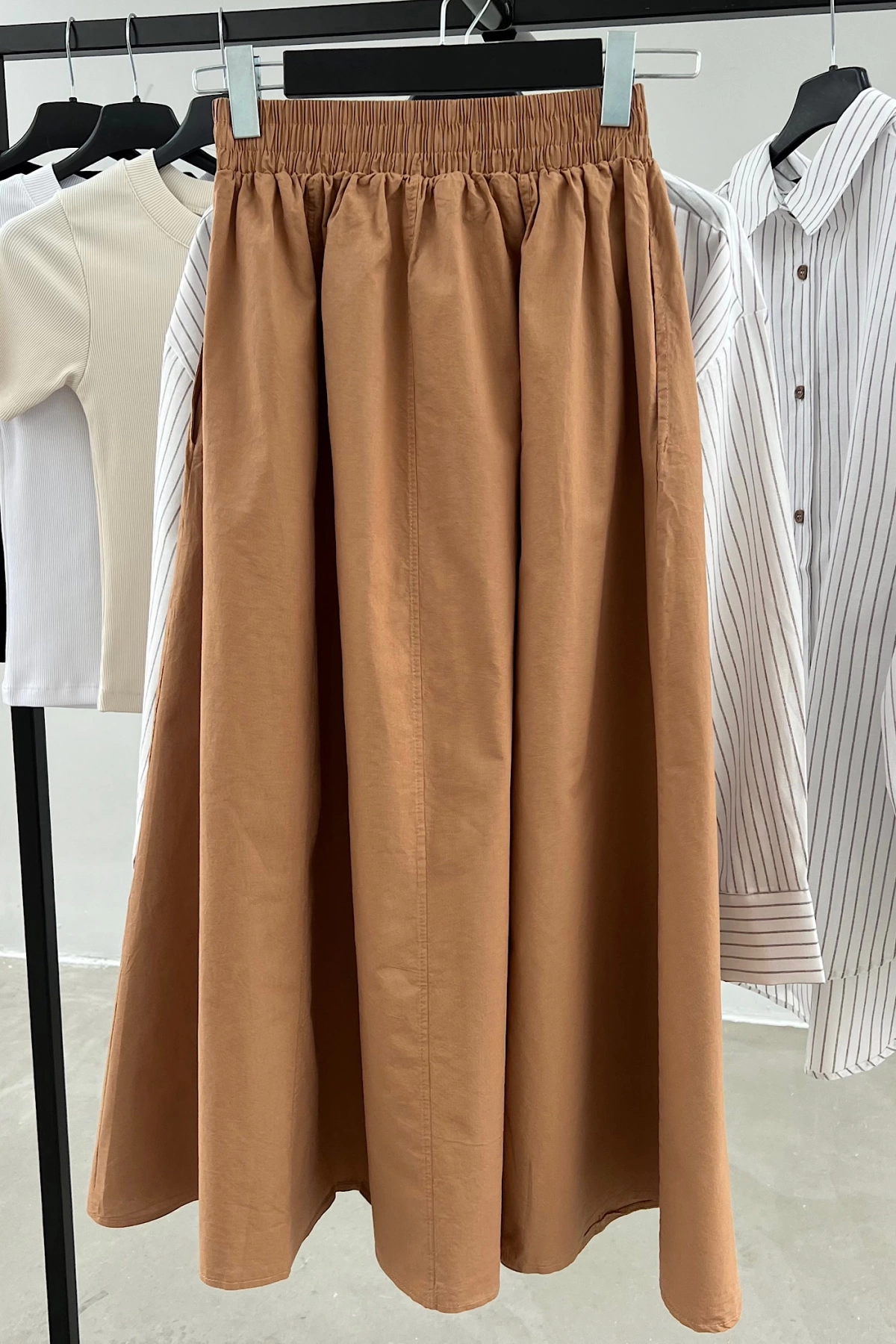 Poplin Pocket Skirt