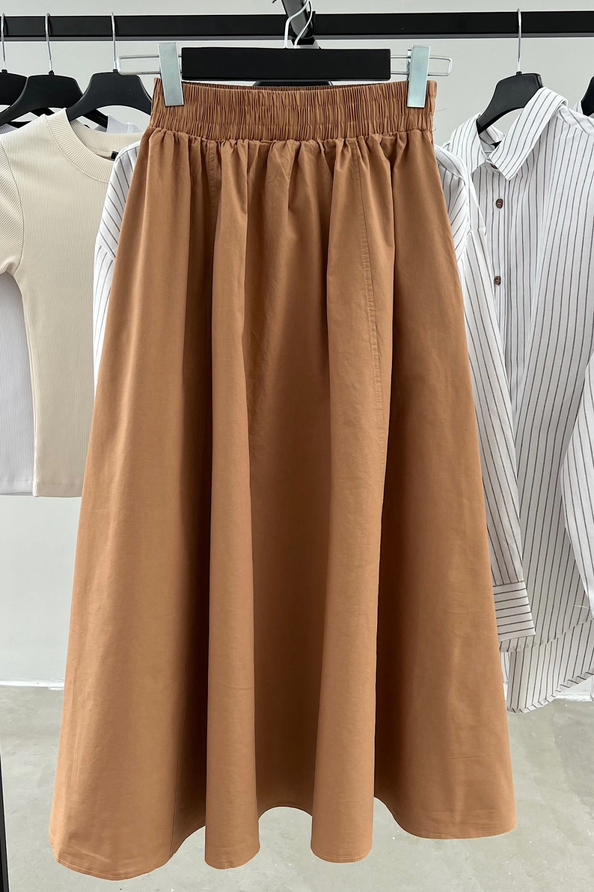 Poplin Pocket Skirt