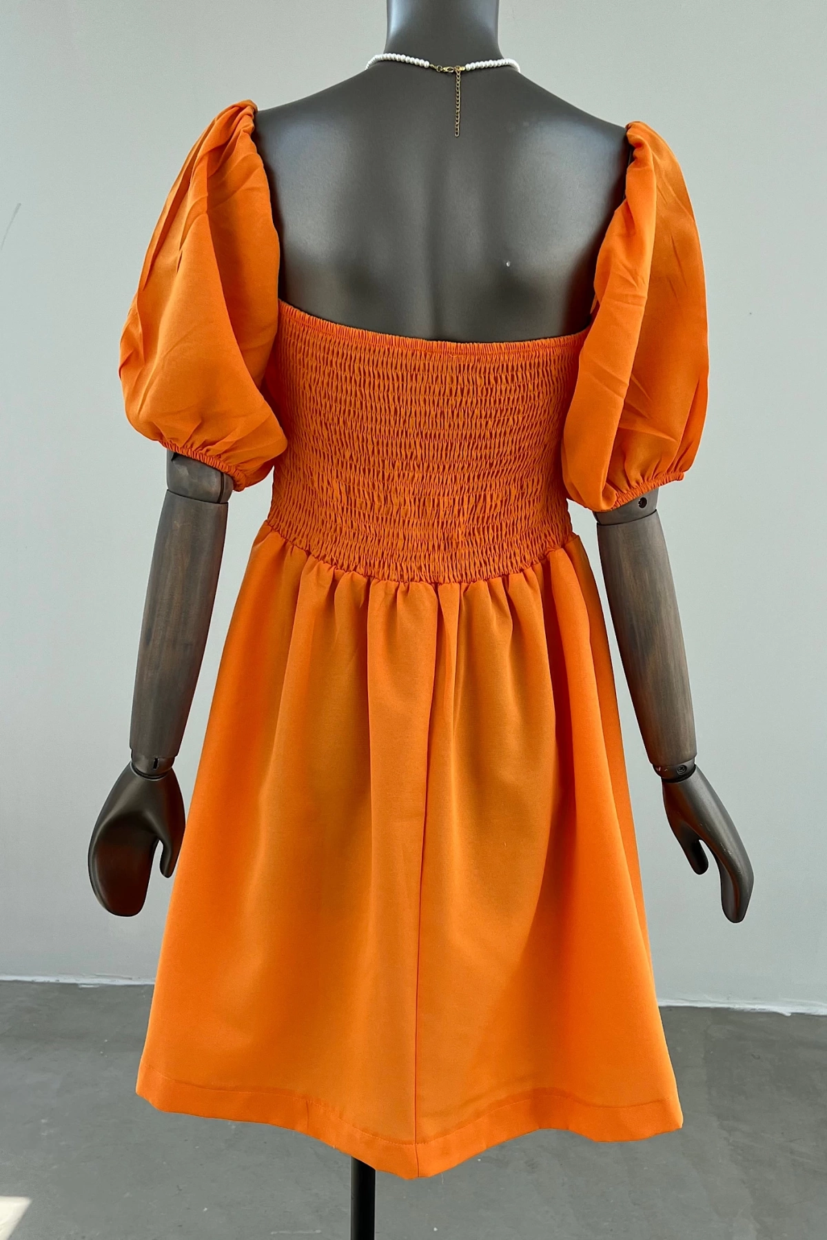 Princess Collar Orange Dress