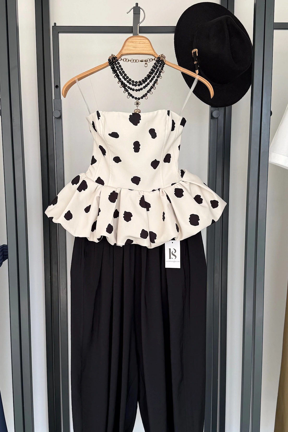 Puantiyeli Bluz Krem (ÖN SİPARİŞ)