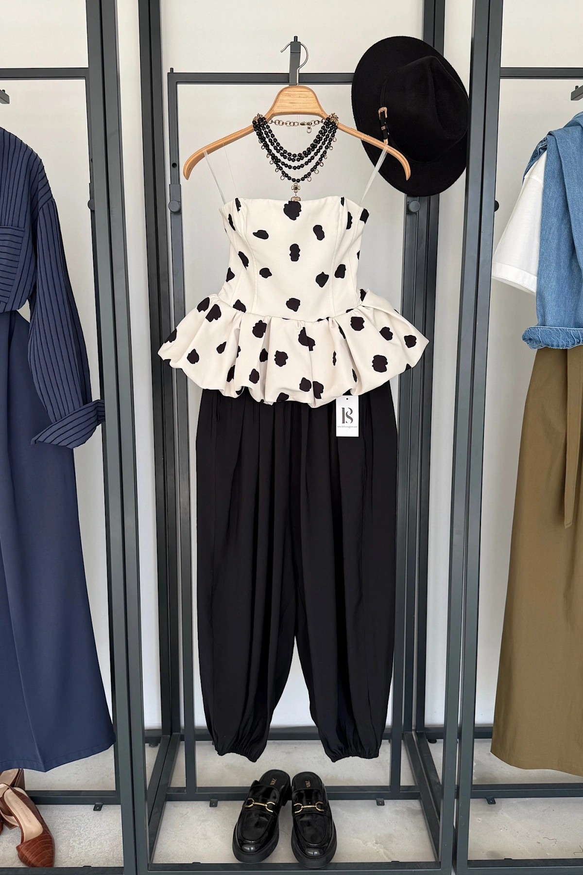 Puantiyeli Bluz Krem (ÖN SİPARİŞ)