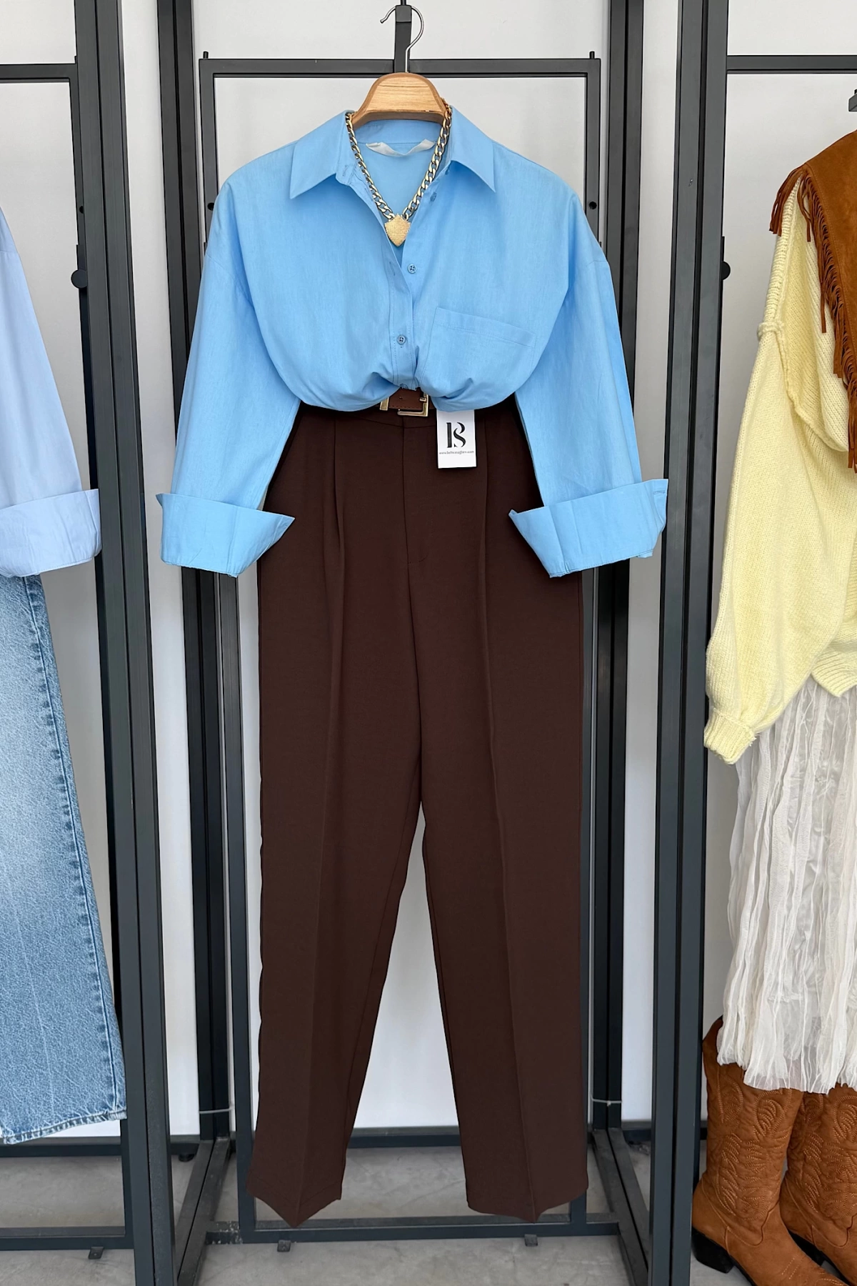 Regular Fit Poplin Gömlek Açık Mavi