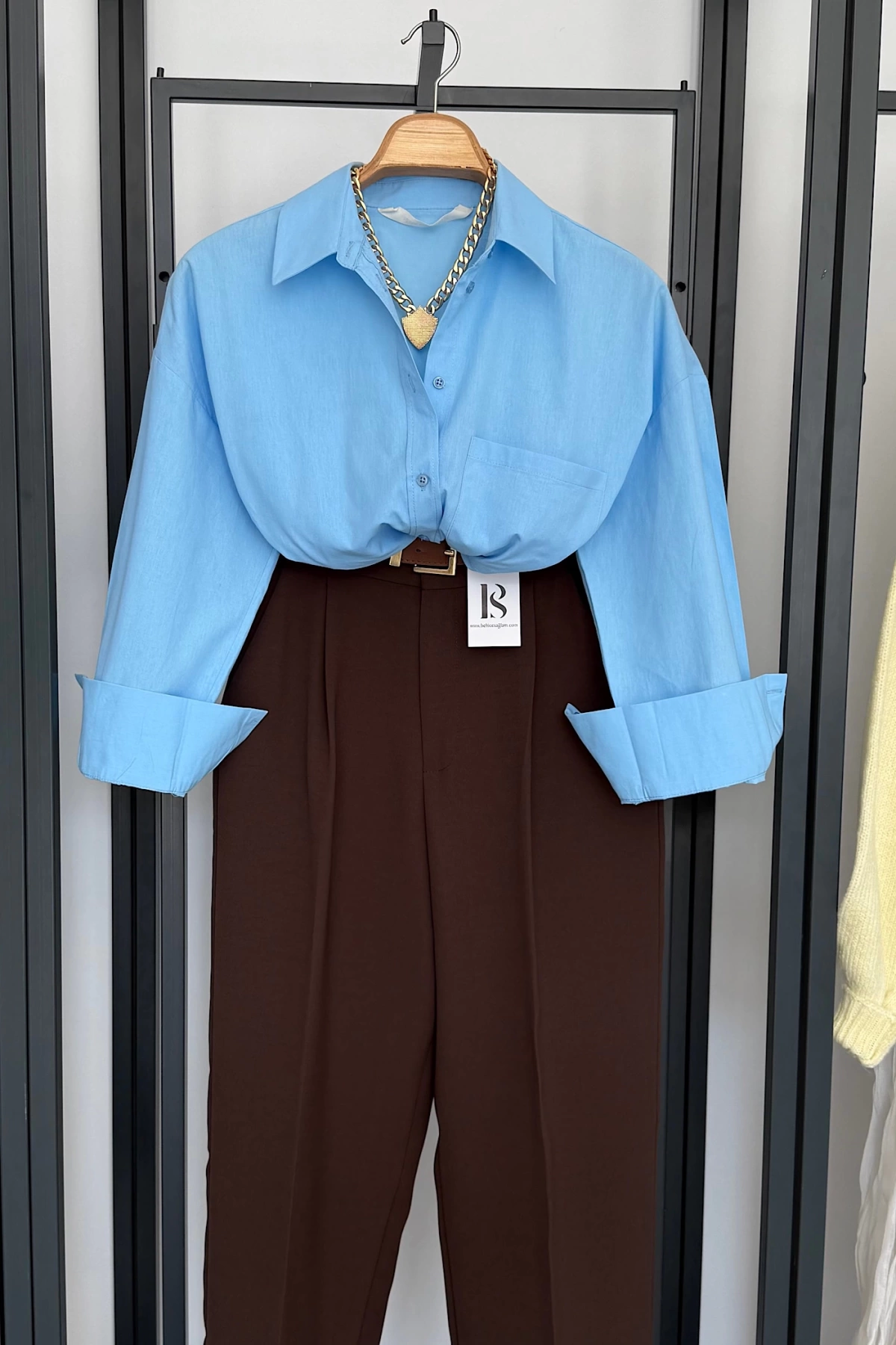 Regular Fit Poplin Gömlek Açık Mavi
