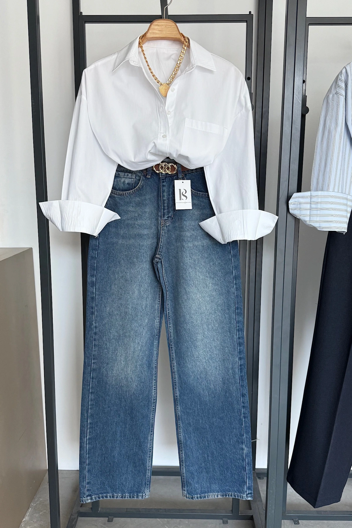 Regular Fit Poplin Gömlek Beyaz