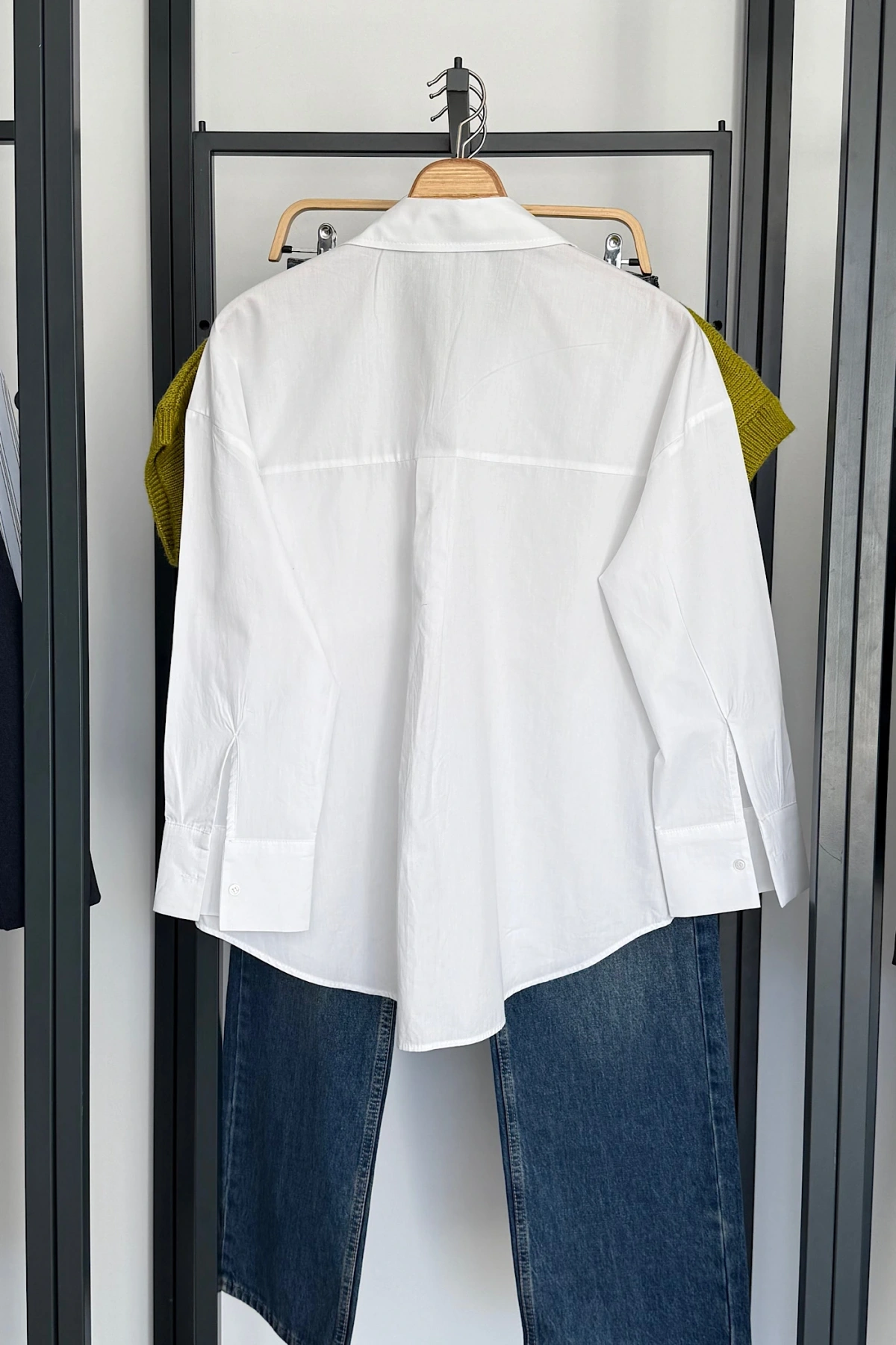 Regular Fit Poplin Gömlek Beyaz