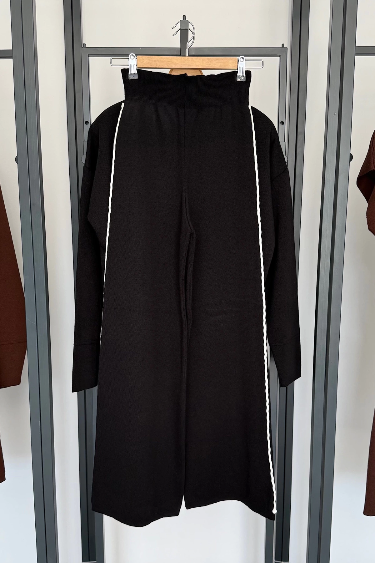 Süzeneli Hırka Pantolon Takım Siyah