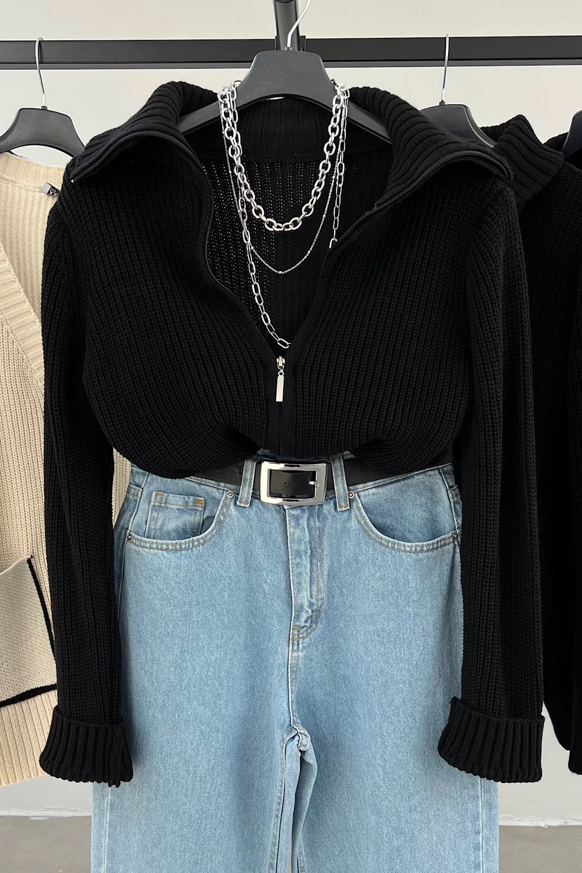 Triko Bodysuit Siyah