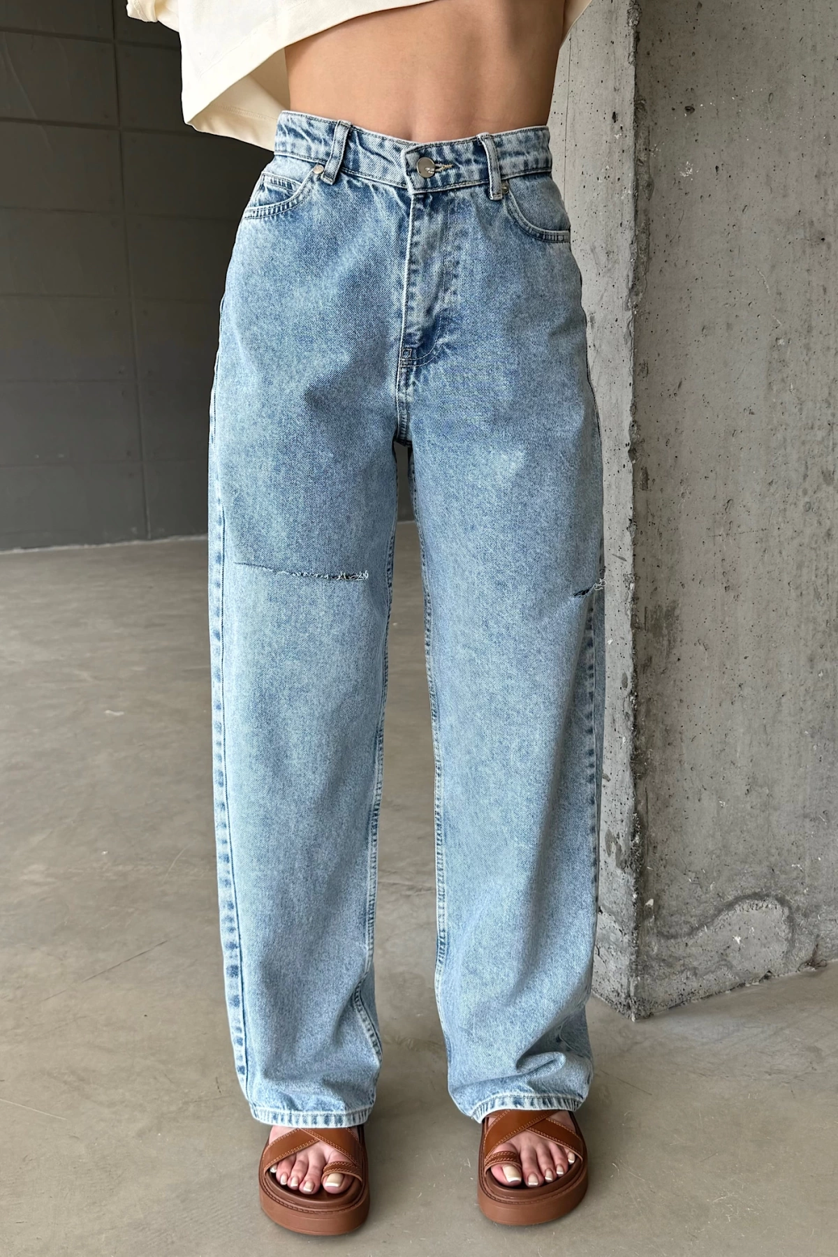 Vintage Baggy Jean Mavi