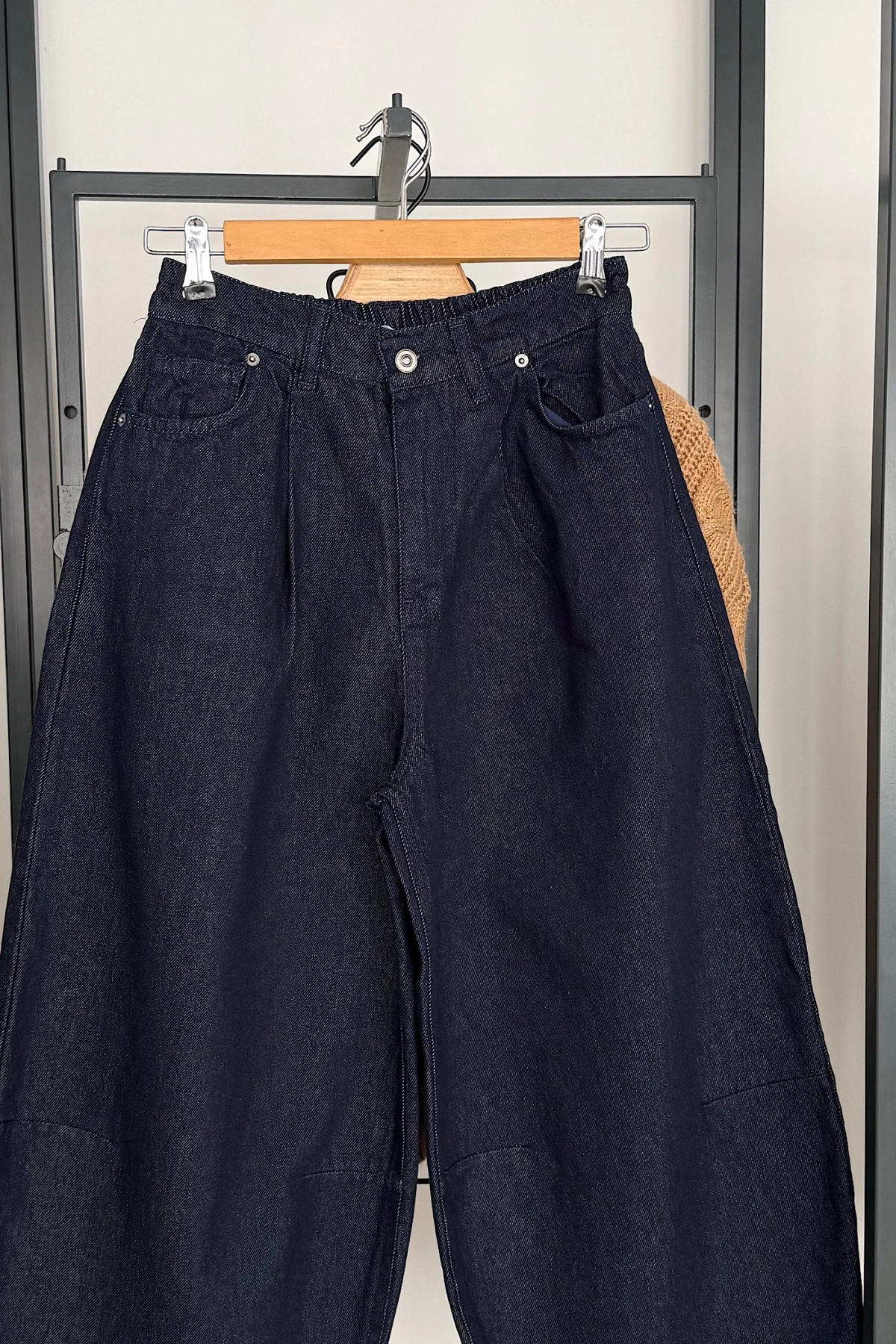 Vintage Denim Pantolon Lacivert