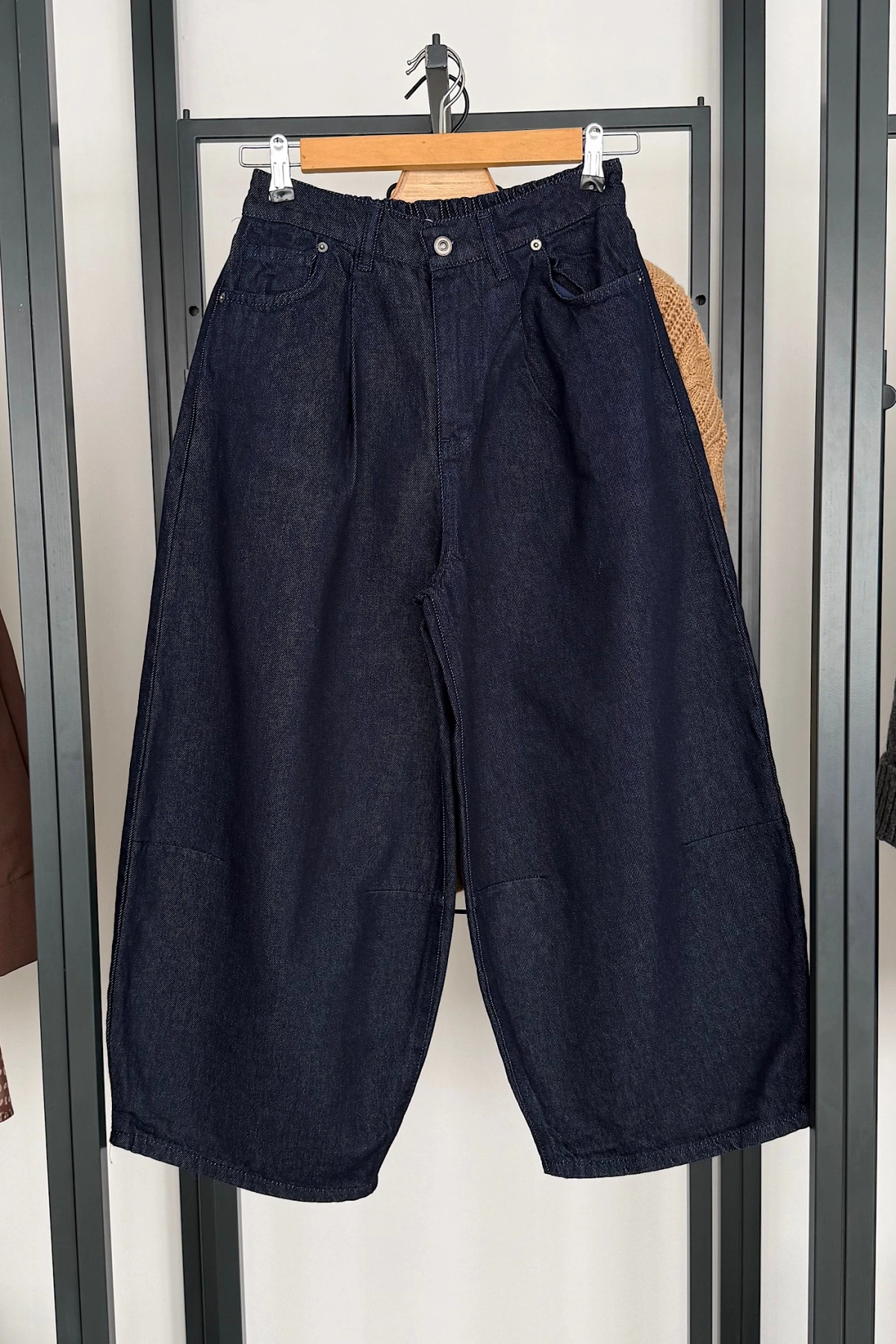 Vintage Denim Pantolon Lacivert
