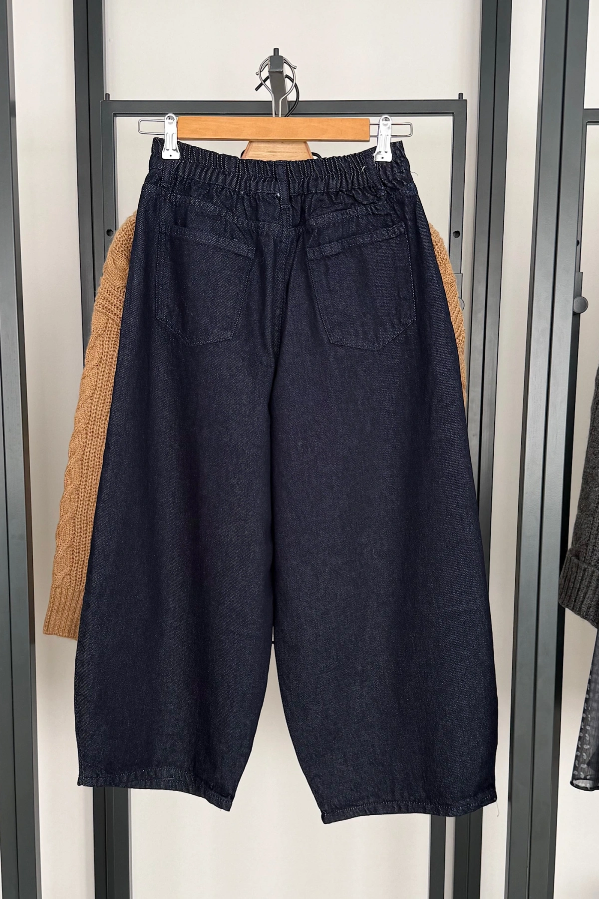 Vintage Denim Pantolon Lacivert