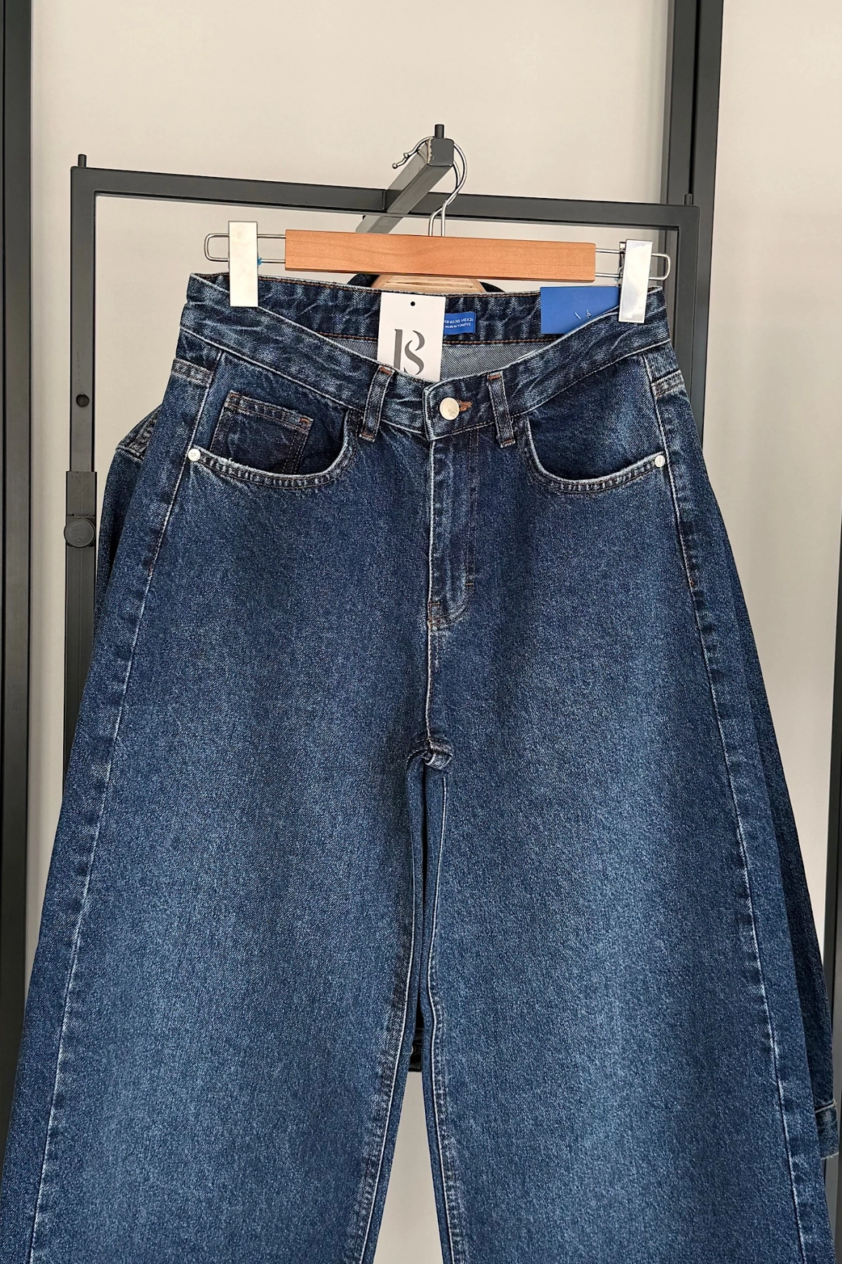 Yüksek Bel Geniş Paça Jean