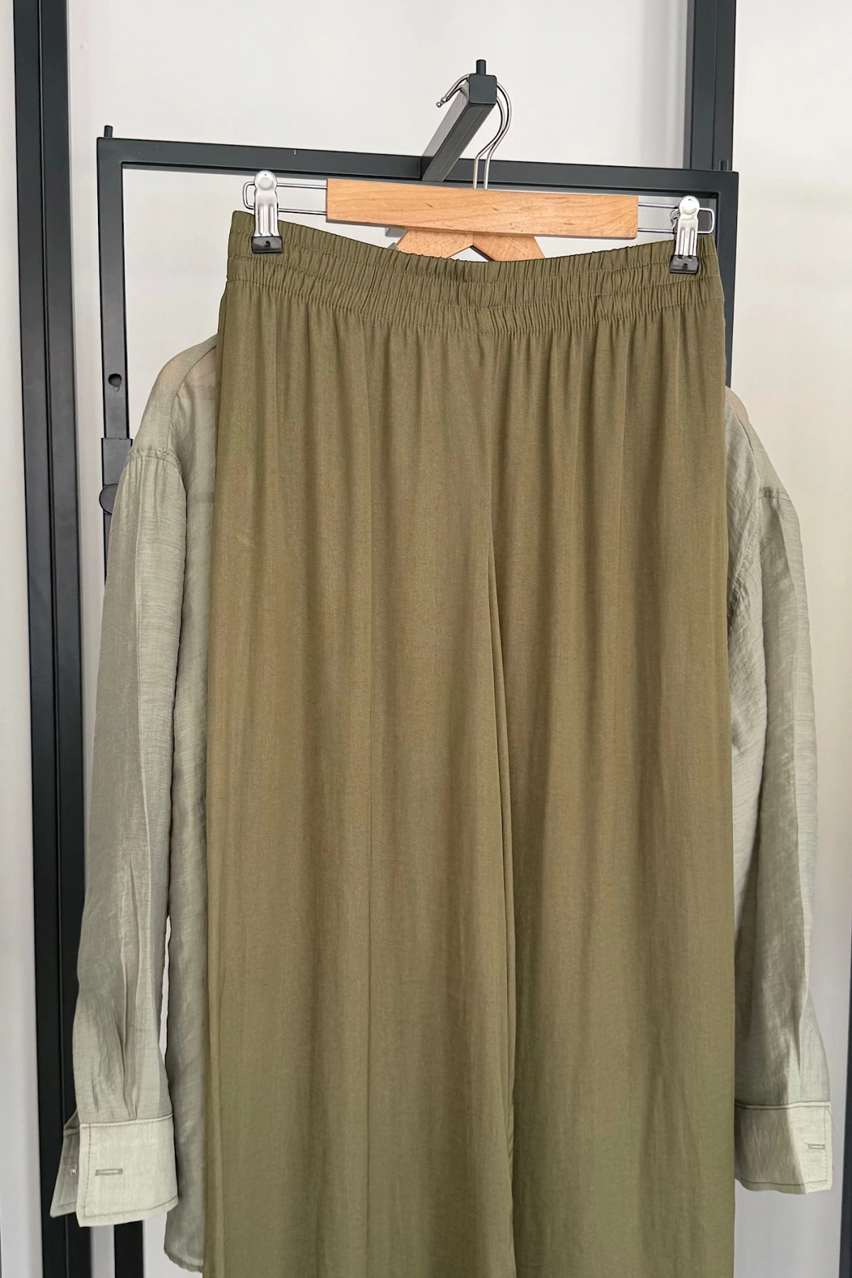 ZR Saten Pantolon Haki