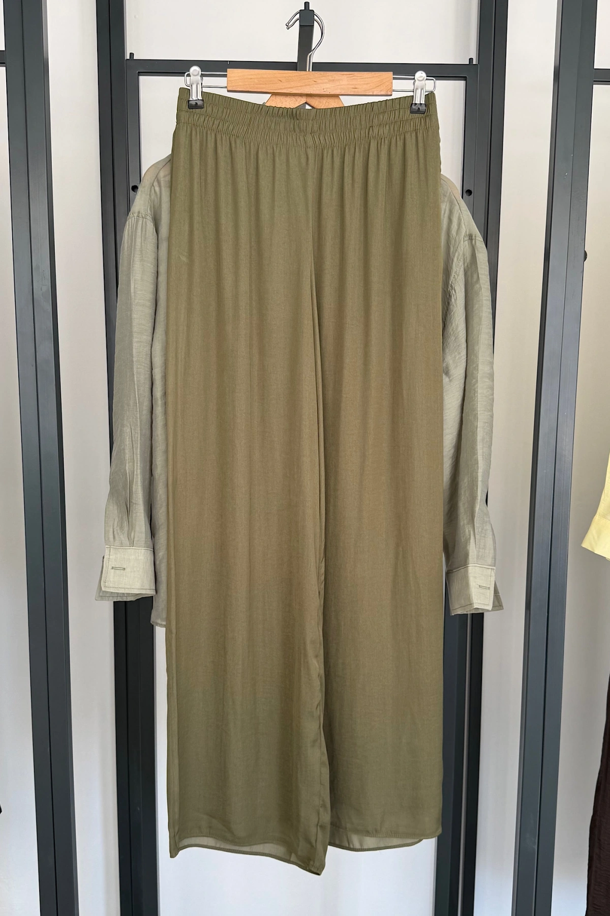 ZR Saten Pantolon Haki