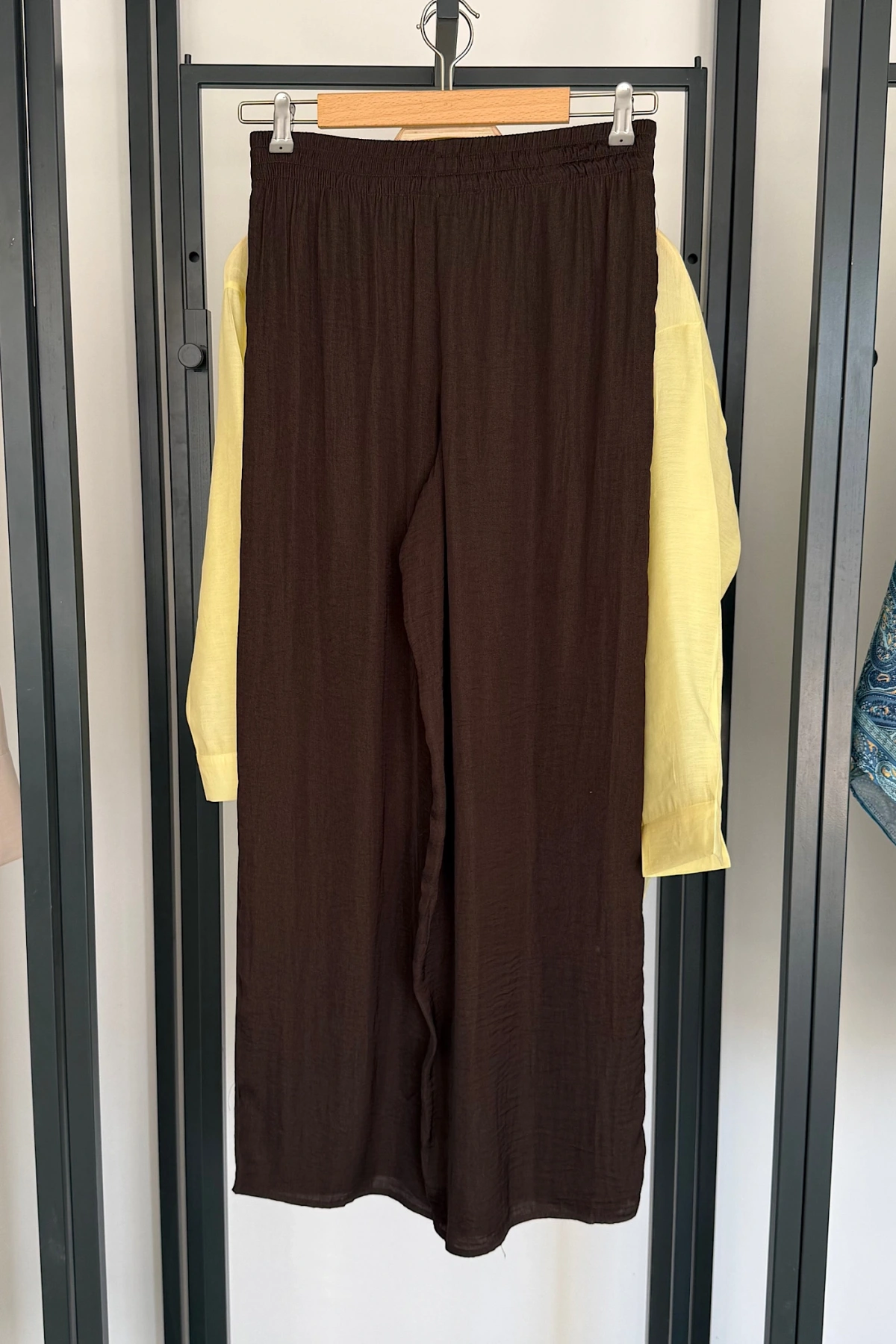 ZR Saten Pantolon Kahve