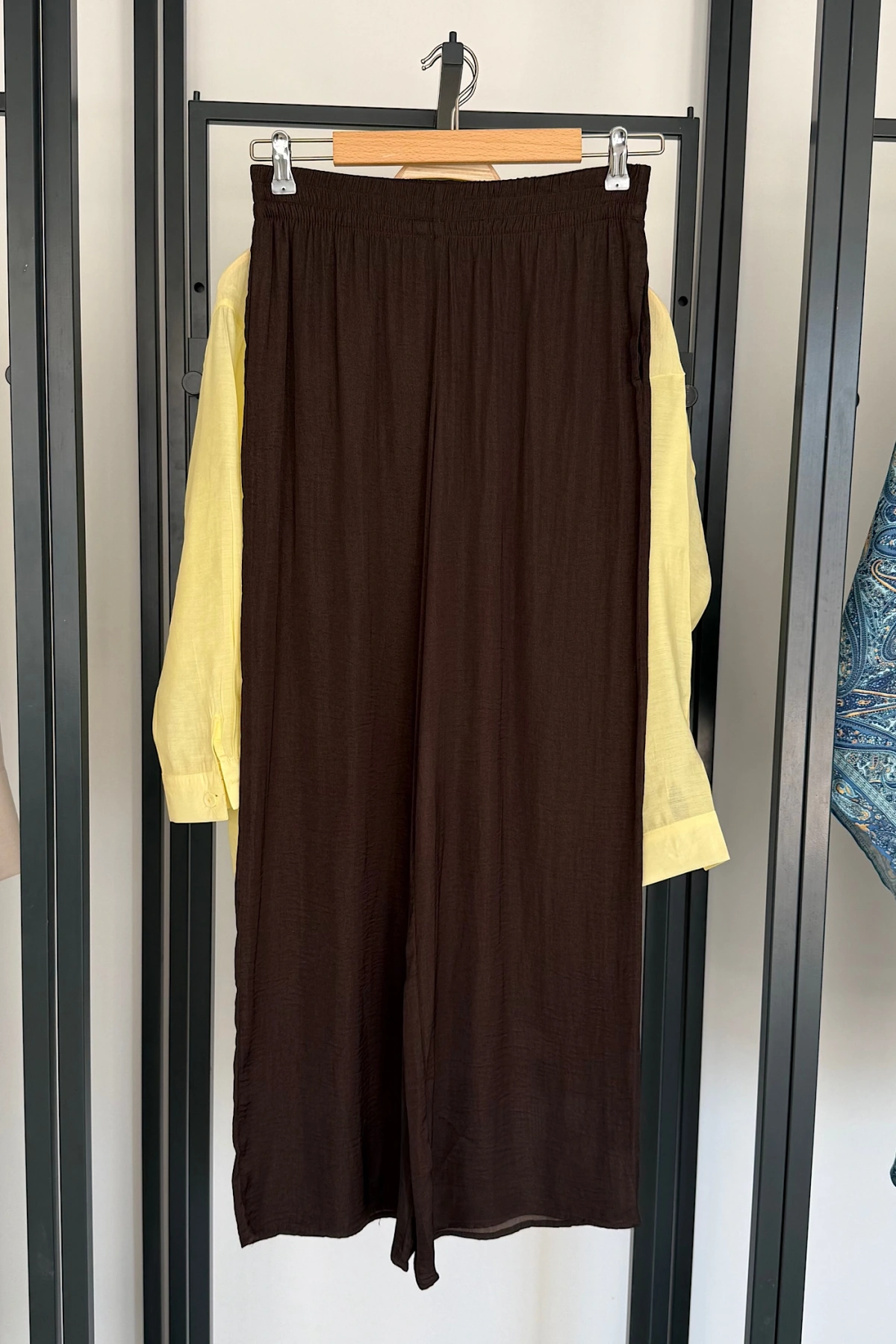 ZR Saten Pantolon Kahve