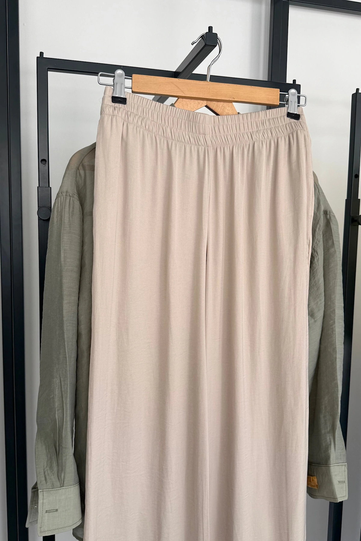 ZR Saten Pantolon Taş