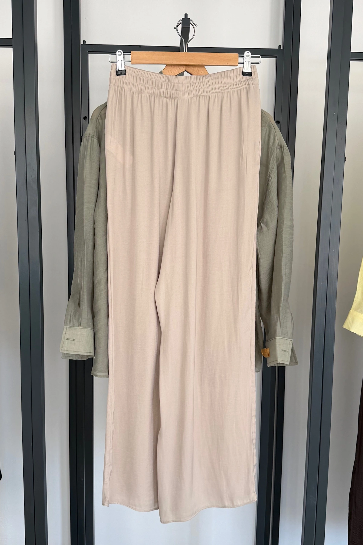 ZR Saten Pantolon Taş