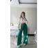 Lesley Yeşil Keten Pantolon