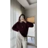 Liza Bisiklet Yaka Kazak Bordo
