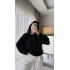 Liza Bisiklet Yaka Kazak Siyah