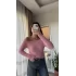 Madonna Yaka Yumoş Kazak Pembe