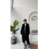 Manon Uzun Triko Hırka - Siyah - Kod: 25504