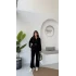 Meeri Kemer Detay Ceket Pantolon Takım - Siyah - Kod: 128
