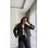 Melina Deri Ceket Haki