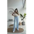 Ru Bürümcük Pantolon Bebe Mavisi - 4023