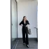 Siyah Saten Krinkıl Takım