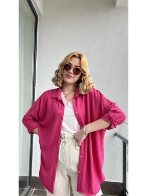 B X S Bürümcük Gömlek Fuşya