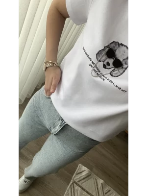 Dog Beyaz T-Shirt