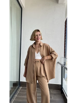 Hallaw Camel Keten Takım
