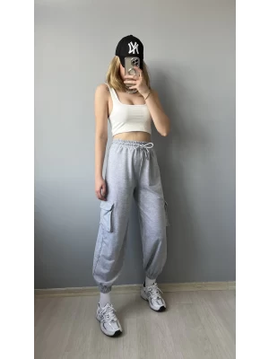 Kargo Model Gri Eşofman Altı