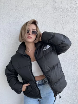 Siyah Şişme Mont