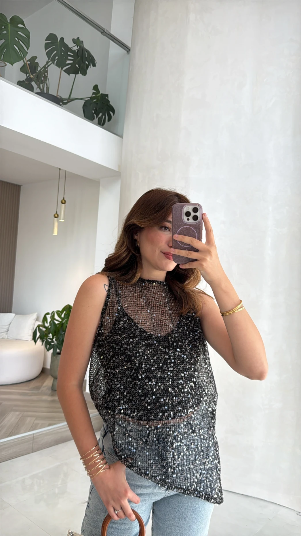 14 TEMMUZ KARGOLAMA - İçi Askılı Body Pullu Bluz - Siyah - Kod: 1115