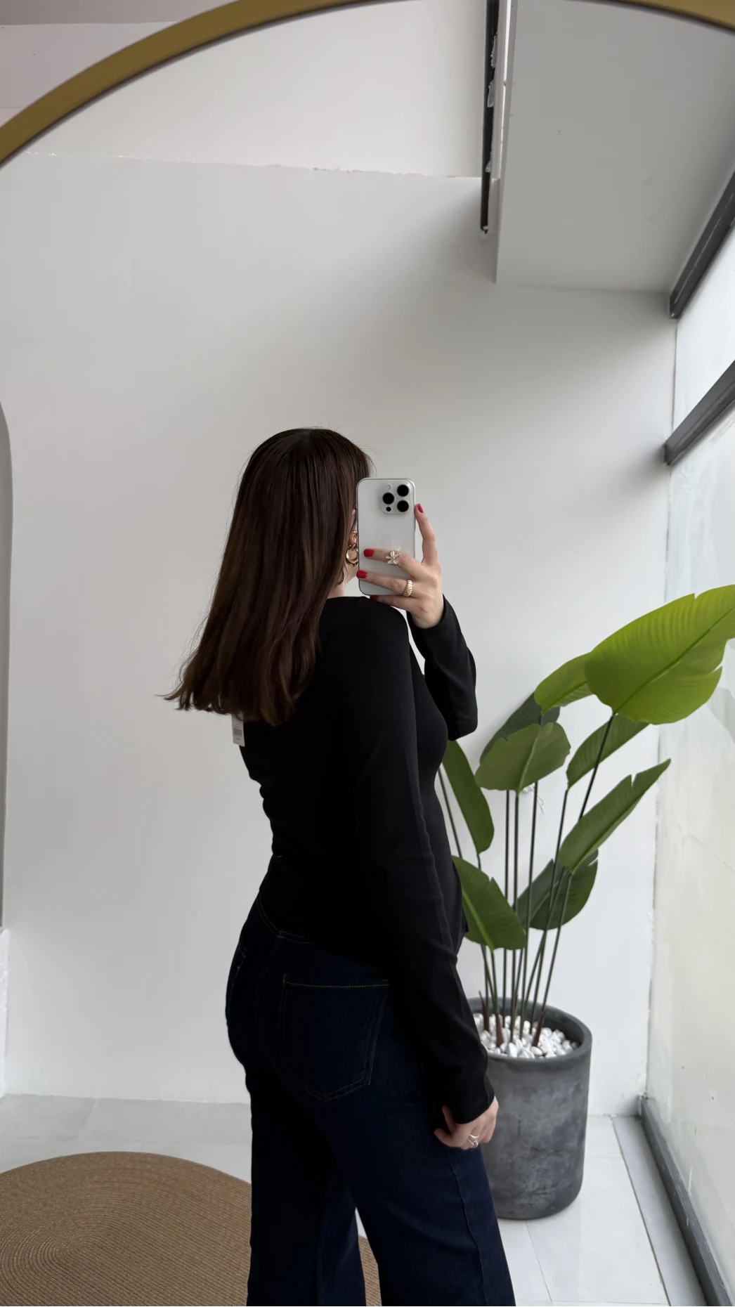 Granny Fermuar Detaylı Uzun Kollu Bluz - Siyah - Kod: 31993