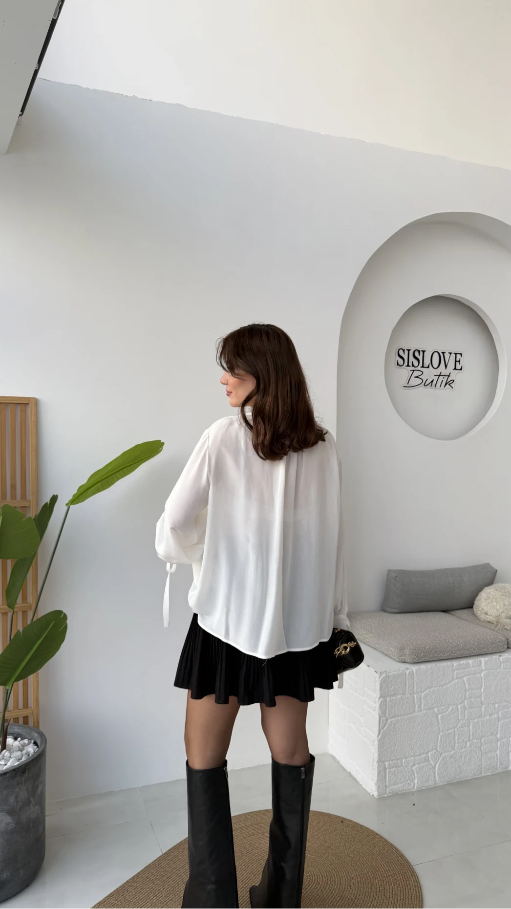 Clara Piliseli Şortlu Etek - Siyah - Kod: 0810