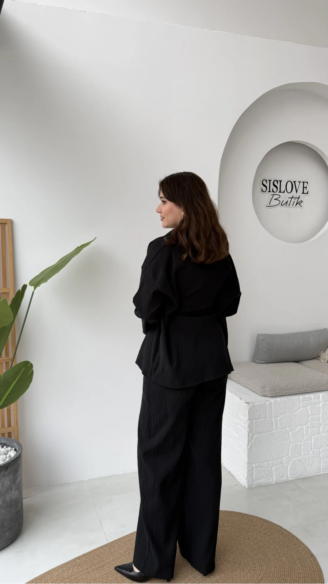 Ruth Kimono Takım - Siyah - Kod: 51277